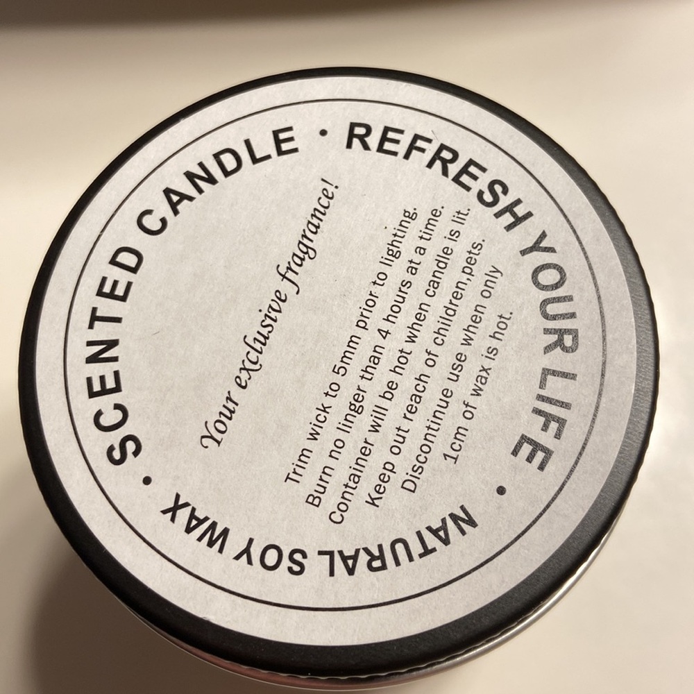 Natural soy wax candle - Picture 2 of 3